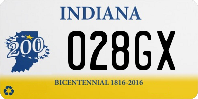 IN license plate 028GX