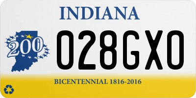 IN license plate 028GXO