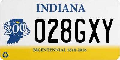 IN license plate 028GXY