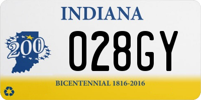 IN license plate 028GY