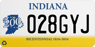IN license plate 028GYJ
