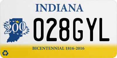 IN license plate 028GYL