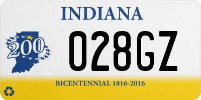 IN license plate 028GZ