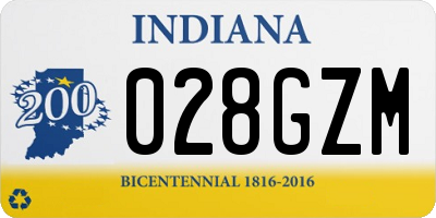 IN license plate 028GZM