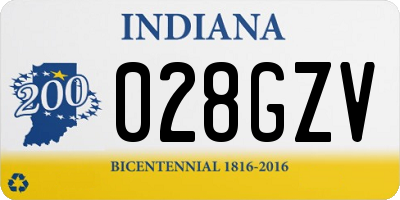 IN license plate 028GZV
