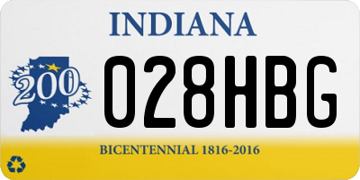 IN license plate 028HBG