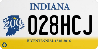 IN license plate 028HCJ