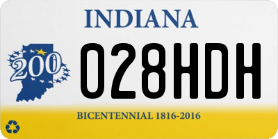 IN license plate 028HDH