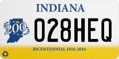 IN license plate 028HEQ