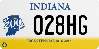 IN license plate 028HG