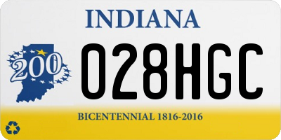 IN license plate 028HGC