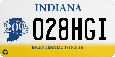 IN license plate 028HGI