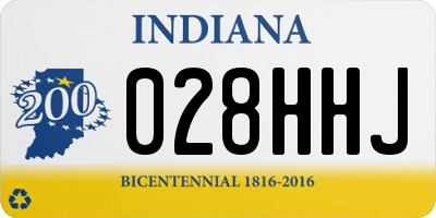 IN license plate 028HHJ