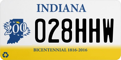 IN license plate 028HHW