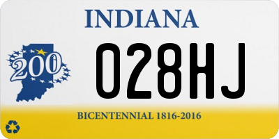 IN license plate 028HJ