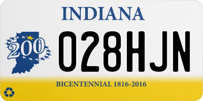 IN license plate 028HJN