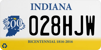 IN license plate 028HJW