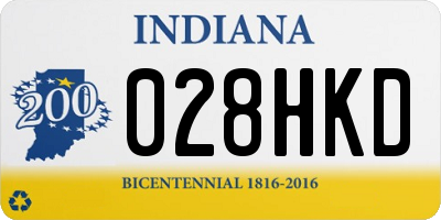 IN license plate 028HKD