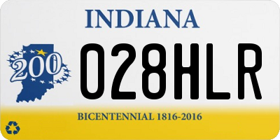 IN license plate 028HLR