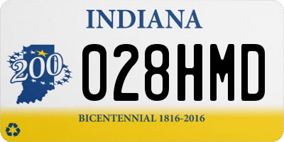 IN license plate 028HMD