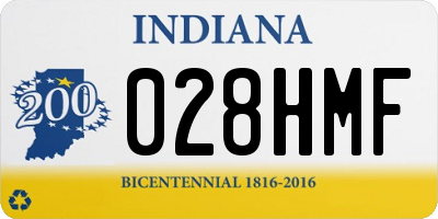 IN license plate 028HMF