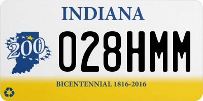 IN license plate 028HMM