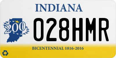 IN license plate 028HMR