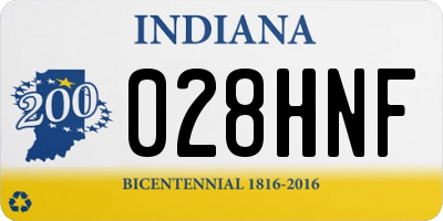 IN license plate 028HNF