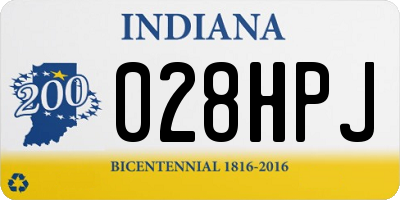 IN license plate 028HPJ