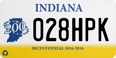 IN license plate 028HPK