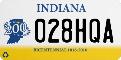 IN license plate 028HQA