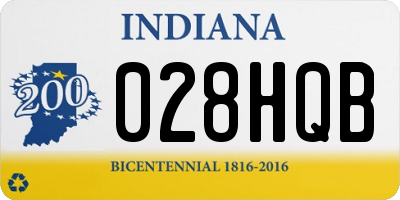 IN license plate 028HQB