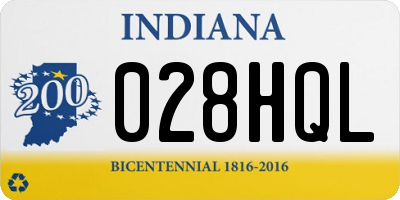 IN license plate 028HQL