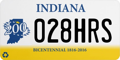 IN license plate 028HRS