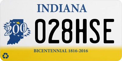 IN license plate 028HSE