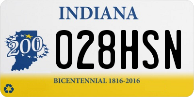 IN license plate 028HSN