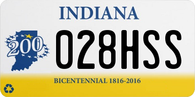 IN license plate 028HSS