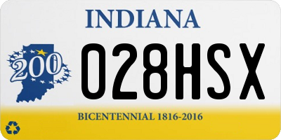 IN license plate 028HSX