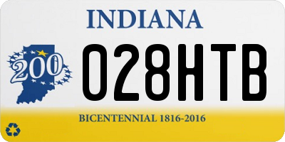 IN license plate 028HTB
