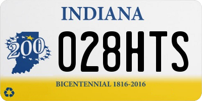 IN license plate 028HTS