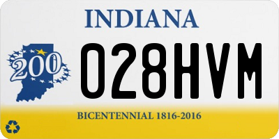 IN license plate 028HVM