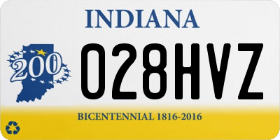 IN license plate 028HVZ