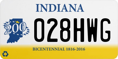 IN license plate 028HWG