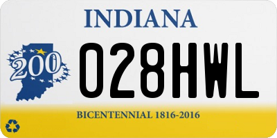 IN license plate 028HWL