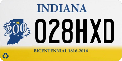 IN license plate 028HXD