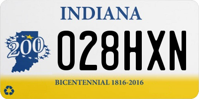 IN license plate 028HXN