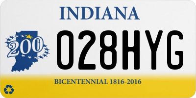 IN license plate 028HYG