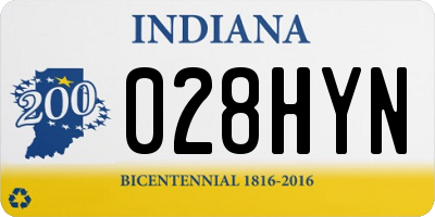 IN license plate 028HYN