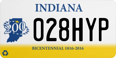 IN license plate 028HYP
