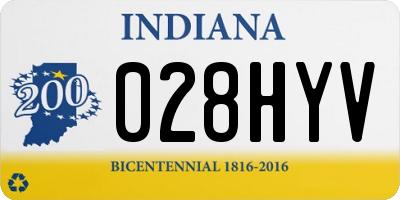 IN license plate 028HYV